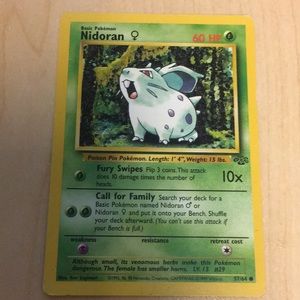 6 original nidoran Pokémon go cards